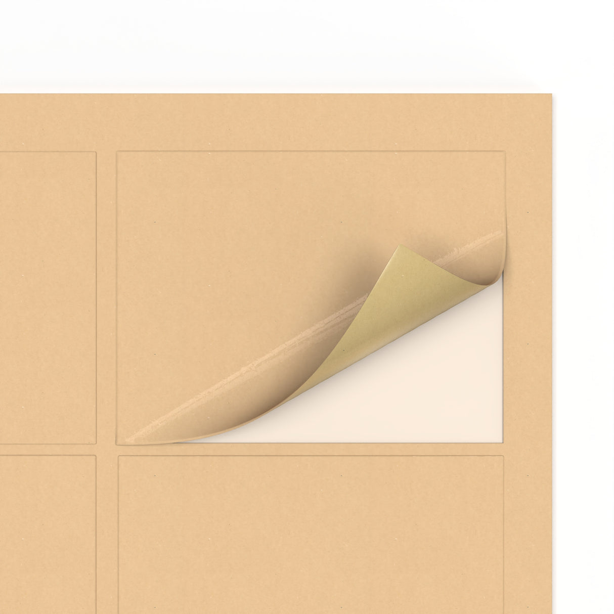 Rechthoekige zelfklevende etiketten