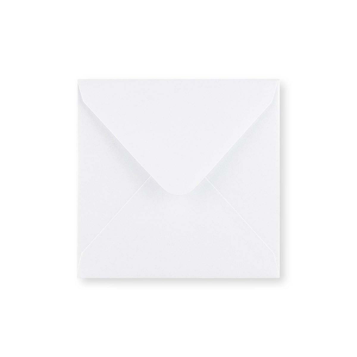 Witte envelop - Punt Flap 110x110 mm