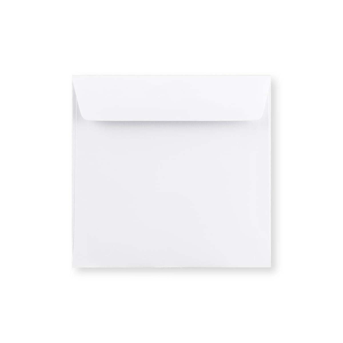 Witte Envelop - Rechte Flap 155x155 mm