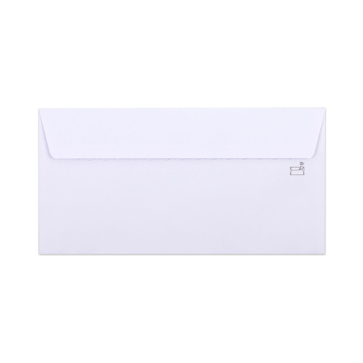 Witte envelop met binnendruk – met venster 115x225 mm (DL+) 90gr/m²