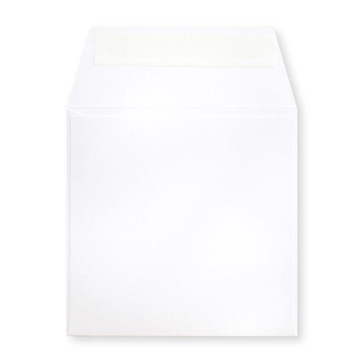 Witte envelop van zwaar papier 125×125 mm