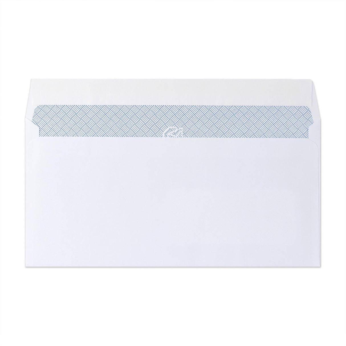 Witte envelop met binnendruk – met venster 110x220 mm (DL) 100gr/m²