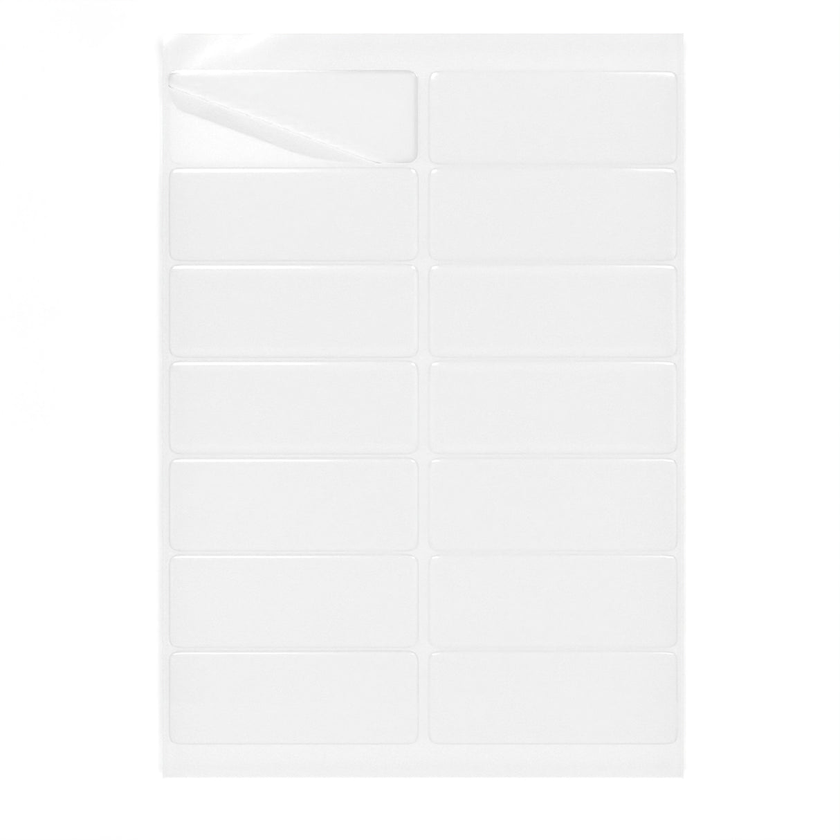 Rechthoekige zelfklevende etiketten