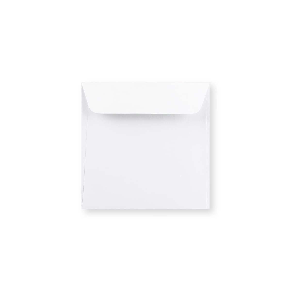 Witte Envelop - Rechte Flap 120x120 mm