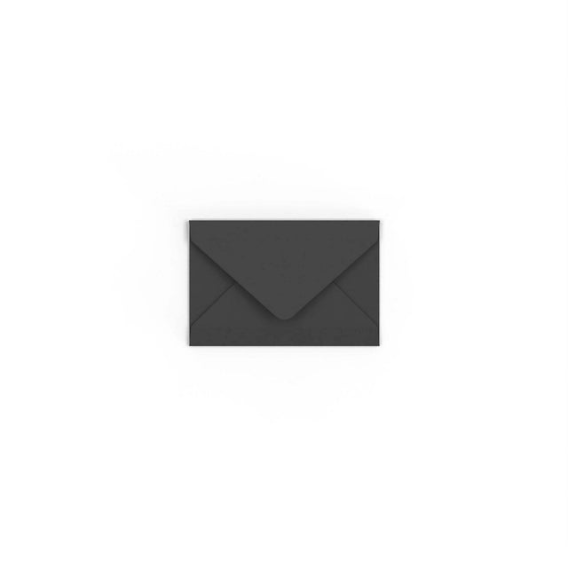 Black British Made Gummed V-Flap Envelope (62 x 94mm)