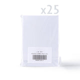 Witte drieluikkaarten met hamerslagstructuur en ovaal uitsnijvenster – verpakking