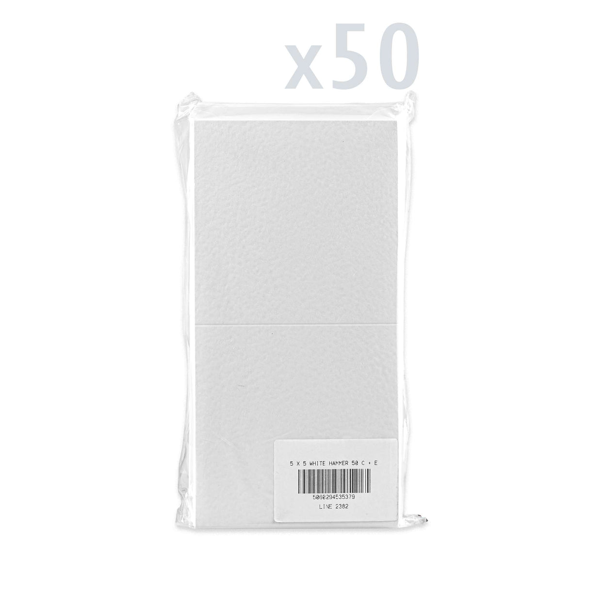 Kaarten en enveloppen met hamerslagstructuur – verpakking