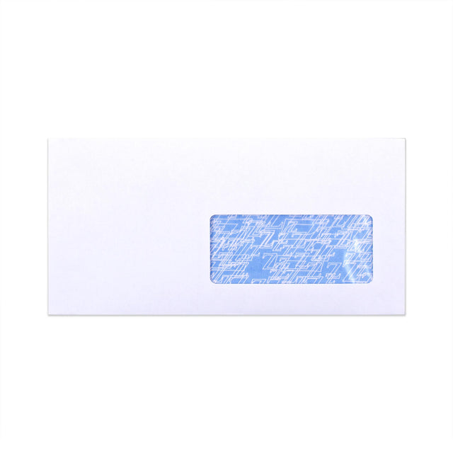 White Envelope with Internal Opacity - Window 110x220 mm (DL) 90gsm