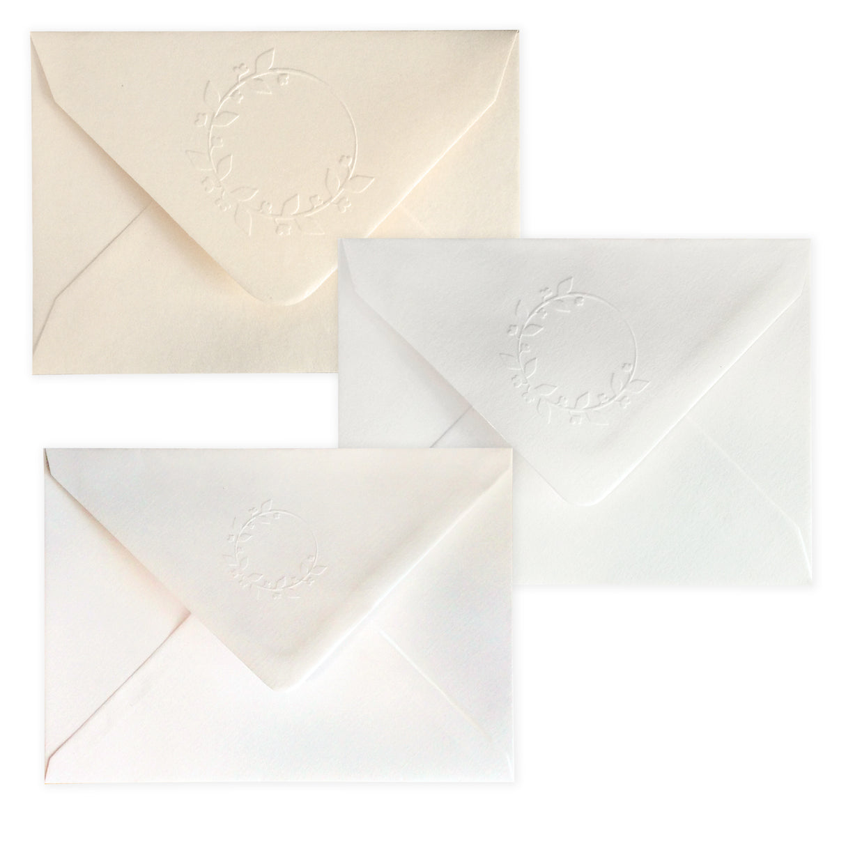 Flap met reliëftekening - Lauwerkrans