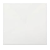 Witte geribbelde lichtgewicht envelop (90 g/m²) 155x155 mm