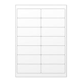 Witte klevende labels