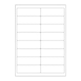 Witte klevende labels