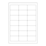 Witte klevende labels