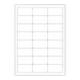 Witte klevende labels