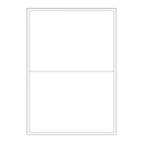 Witte klevende labels