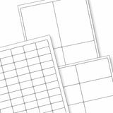 Witte klevende labels