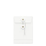 Coloured envelopes with string and washer closure White 162 x 114 mm (C6)